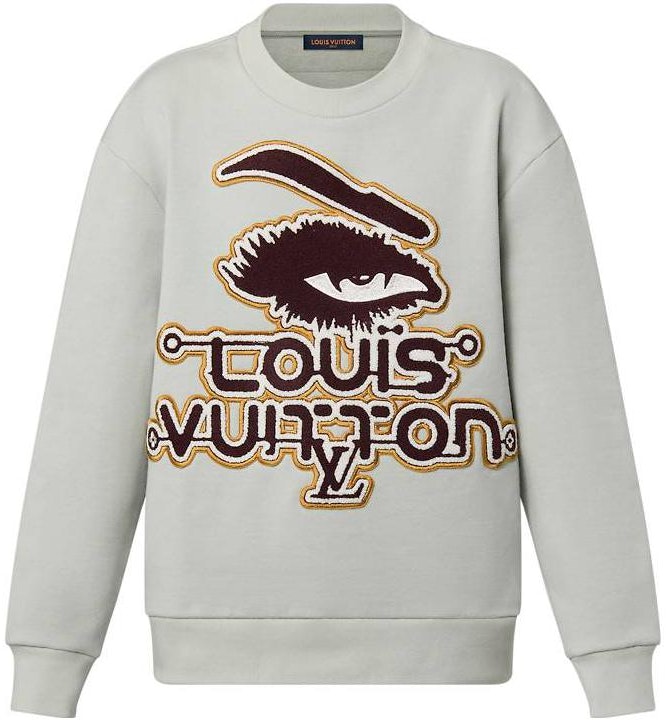 louis-vuitton-fw-23-logo-embroidered-crewneck-sweatshirt-light-green-mens-1-abyju