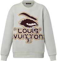 LOUIS VUITTON FW23 Logo Embroidered Crewneck Sweatshirt Light Green Mens. 1ABYJU LOUIS VUITTON FW23 Logo Embroidered Crewneck Sweatshirt Light Green Mens. 1ABYJU