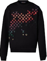 LOUIS VUITTON FW23 Logo Embroidered Knit Crewneck Sweater Black Men 1AFB69 LOUIS VUITTON FW23 Logo Embroidered Knit Crewneck Sweater Black Men 1AFB69