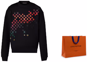 Lookbook 路易威登 FW23 男士黑色刺繡Logo針織圓領毛衣 1AFB69