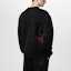 Details for LOUIS VUITTON FW23 Sweater Rajut Logo Bordir Hitam Pria 1AFB69