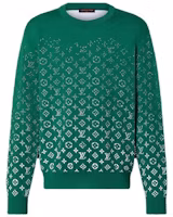 Order LOUIS VUITTON FW23 Logo Gradient Crewneck Long Sleeve Sweatshirt Green Men’s 1ABIYO
