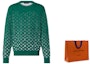 Lookbook Sudadera Hombre Verde Manga Larga LOUIS VUITTON FW23 Logo Degradado. 1ABIYO