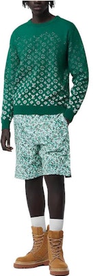 Sudadera Hombre Verde Manga Larga LOUIS VUITTON FW23 Logo Degradado. 1ABIYO Shop Sudadera Hombre Verde Manga Larga LOUIS VUITTON FW23 Logo Degradado. 1ABIYO