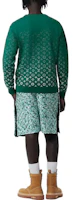 Purchase LOUIS VUITTON FW23 Logo Gradient Crewneck Long Sleeve Sweatshirt Green Men’s 1ABIYO