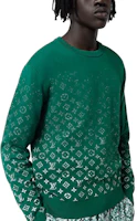 Details for LOUIS VUITTON FW23 Logo Gradient Crewneck Long Sleeve Sweatshirt Green Men’s 1ABIYO