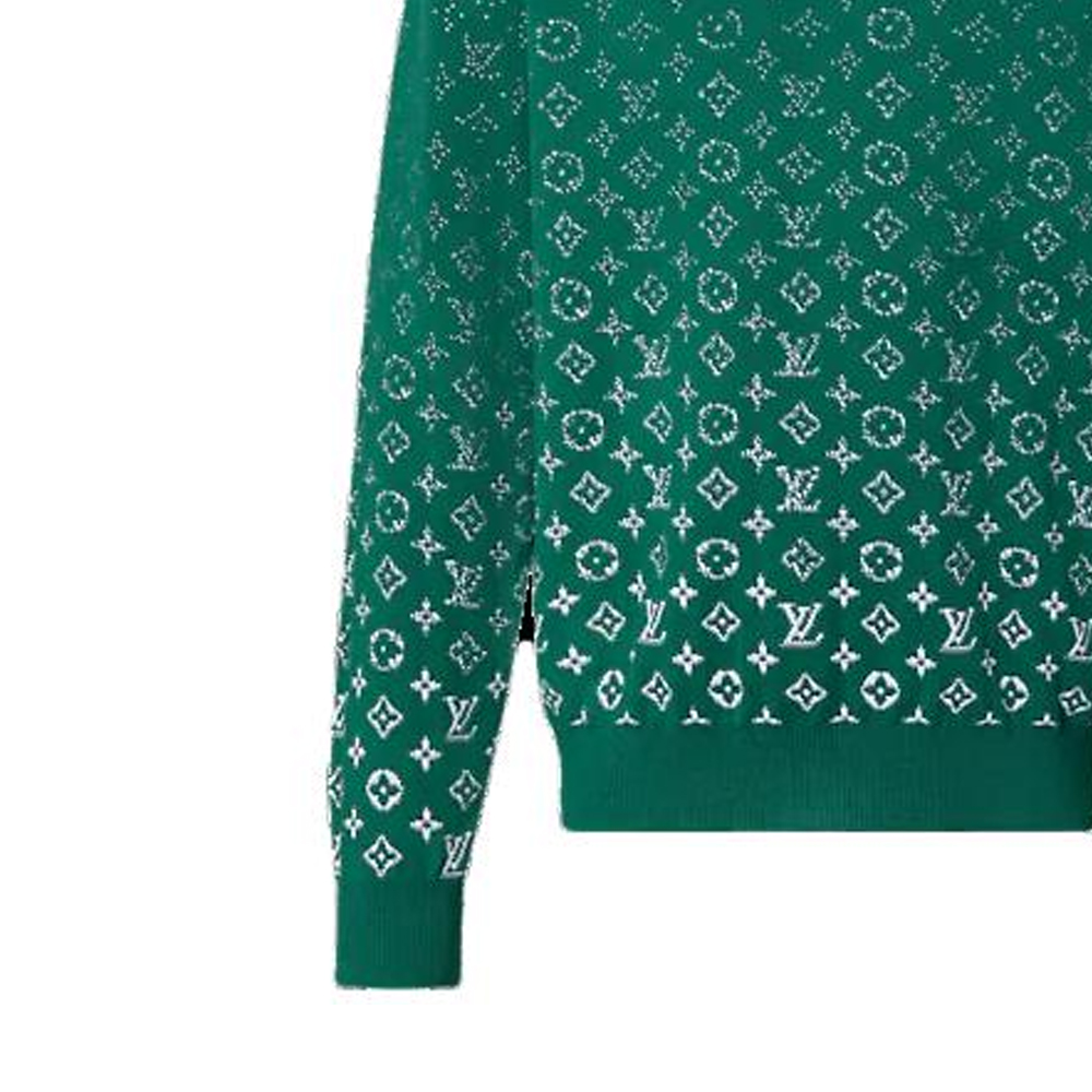 Cheap Sudadera Hombre Verde Manga Larga LOUIS VUITTON FW23 Logo Degradado. 1ABIYO
