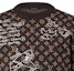 Details for LOUIS VUITTON FW23 Logo Graffiti Knit Crewneck Coklat Lengan Panjang. 1ABXYW