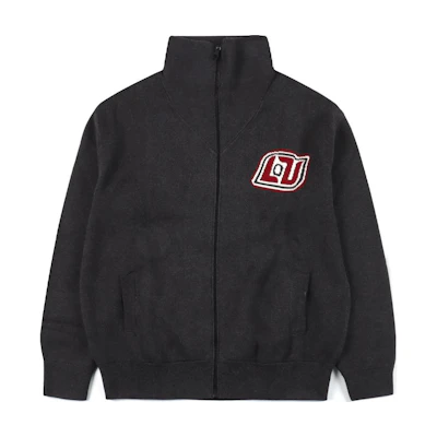 LOUIS VUITTON FW23 Logo Jacquard High Neck Jacket Black Men’s Fashion. 1ABY1D