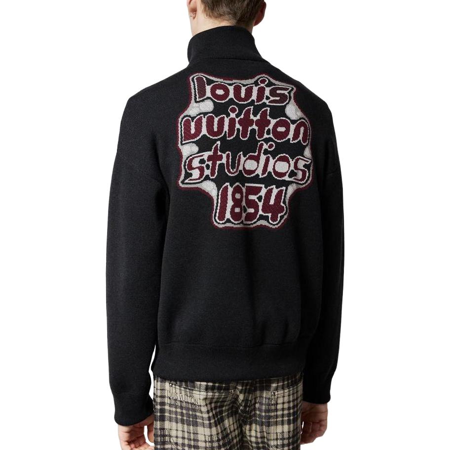 LOUIS VUITTON FW23 Logo Jacquard High Neck Jacket Black Men’s Fashion. 1ABY1D 圖 4