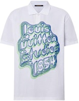 LOUIS VUITTON FW23 Logo Print Casual Polo T-Shirt Men’s White. 1ABY09 LOUIS VUITTON FW23 Logo Print Casual Polo T-Shirt Men’s White. 1ABY09