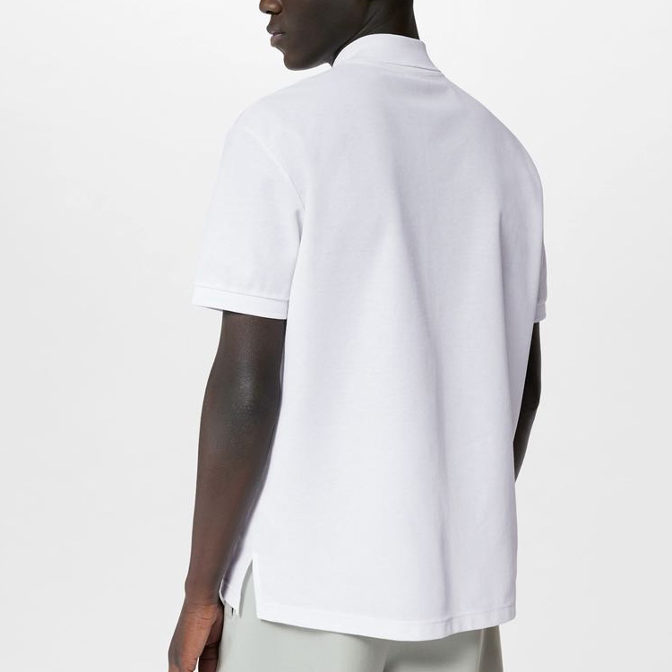 Sizing 路易威登 FW23 男士白色标志印花休闲 POLO 衫. 1ABY09