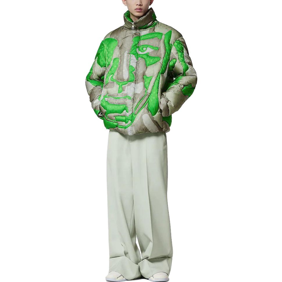 LOUIS VUITTON FW23 Logo Print Colorblock Zipped Hooded Jacket Multi-Color Men. 1ABZET 圖 3