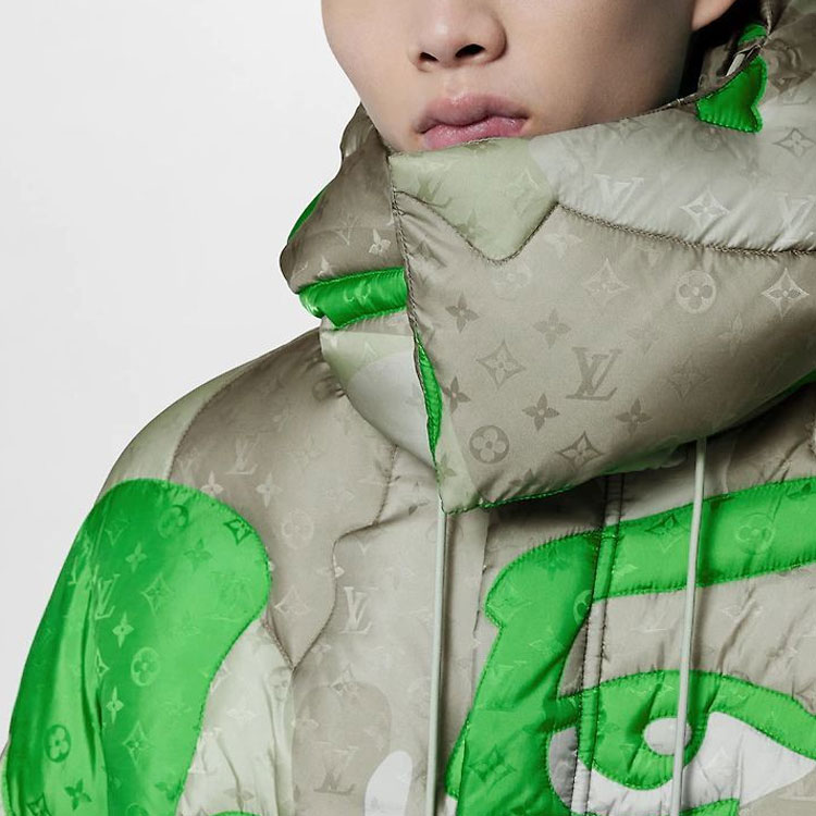 LOUIS VUITTON FW23 Logo Print Colorblock Zipped Hooded Jacket Multi-Color Men. 1ABZET 圖 5