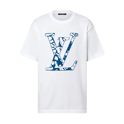 LOUIS VUITTON FW23 Logo Print Short Sleeve T-Shirt White Edition 1AFANA
