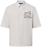 LOUIS VUITTON FW23 Logo Printed Casual White Short Sleeve Shirt for Men. 1ABY2W LOUIS VUITTON FW23 Logo Printed Casual White Short Sleeve Shirt for Men. 1ABY2W
