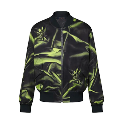 LOUIS VUITTON FW23 Logo Printed Long Sleeve Jacket - Fennel Green 1ABJGY