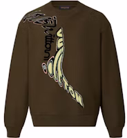 Louis Vuitton FW23 Logo Pullover Sweatshirt Brown 1ABJ2O Louis Vuitton FW23 Logo Pullover Sweatshirt Brown 1ABJ2O