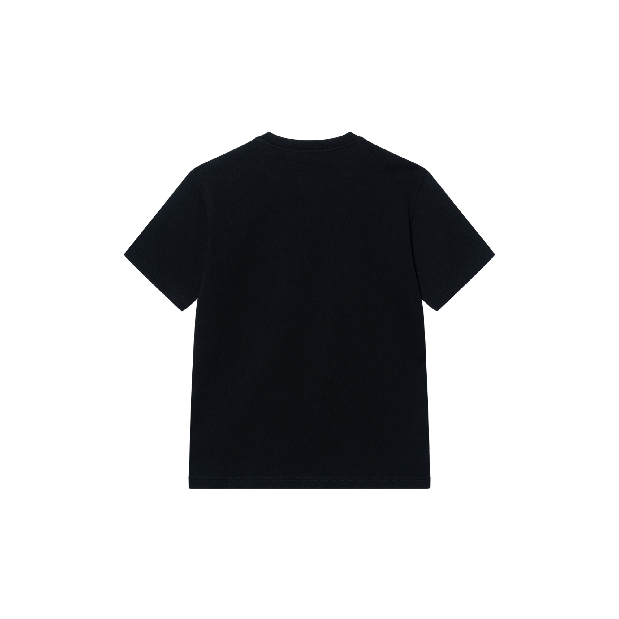 Lookbook ルイヴィトン FW23 モノクローム ポケット付きクルーネックTシャツ ブラック メンズ 1AFBAO