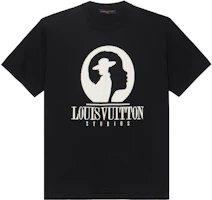 LOUIS VUITTON FW23 Monogram Crewneck Short Sleeve Black T-Shirt White Print. 1ABY17 LOUIS VUITTON FW23 Monogram Crewneck Short Sleeve Black T-Shirt White Print. 1ABY17