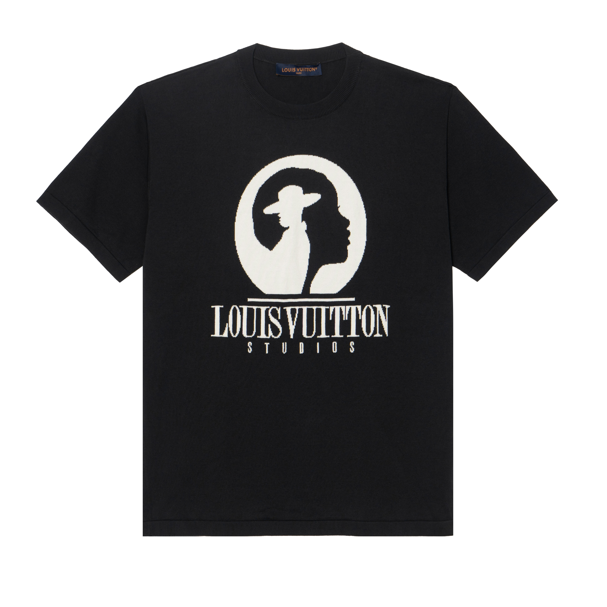 LOUIS VUITTON FW23 Monogram Crewneck Short Sleeve Black T-Shirt  White Print. 1ABY17 圖 2