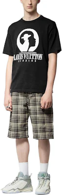 ルイヴィトン FW23 モノグラム クルーネック 半袖 ブラック Tシャツ ホワイトプリント. 1ABY17 Cheap ルイヴィトン FW23 モノグラム クルーネック 半袖 ブラック Tシャツ ホワイトプリント. 1ABY17