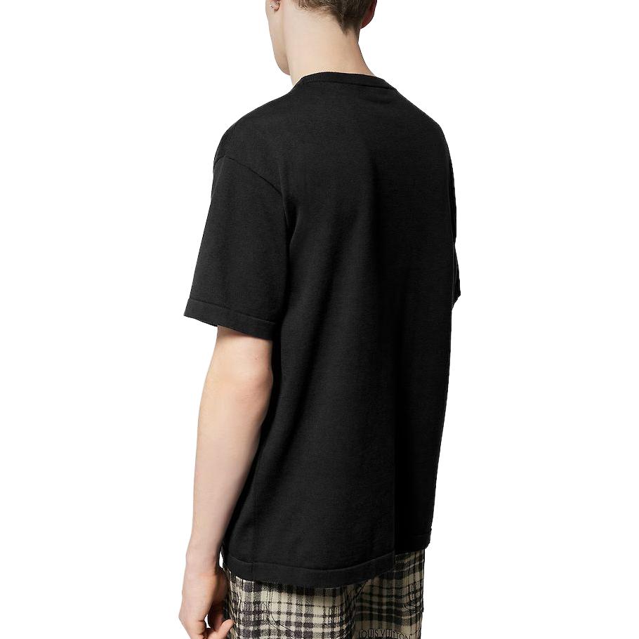 LOUIS VUITTON FW23 Monogram Crewneck Short Sleeve Black T-Shirt  White Print. 1ABY17 圖 10