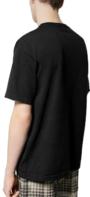 ルイヴィトン FW23 モノグラム クルーネック 半袖 ブラック Tシャツ ホワイトプリント. 1ABY17 2