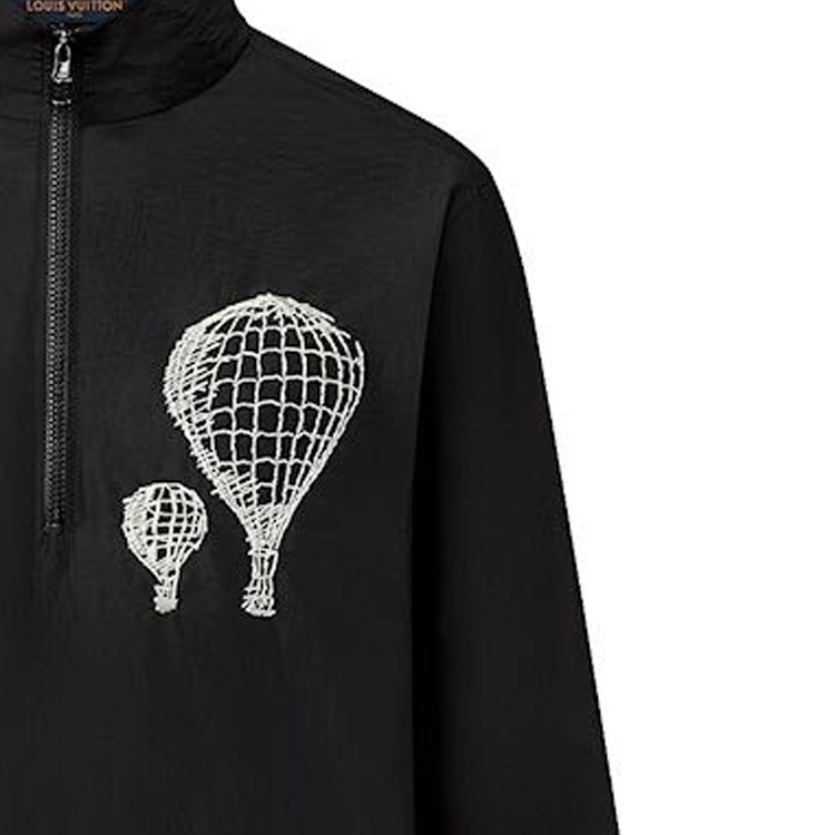 Sizing 루이비통 FW23 모노그램 하프집 하이넥 긴팔 셔츠 블랙 1ABY2M