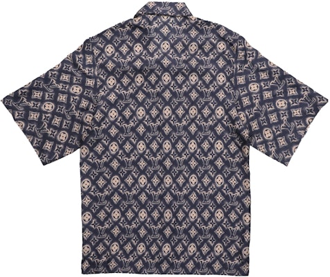 Camisa Oscura de Manga Corta con Logo Monograma LOUIS VUITTON FW23 para Hombre. 1ABJLV Lookbook Camisa Oscura de Manga Corta con Logo Monograma LOUIS VUITTON FW23 para Hombre. 1ABJLV