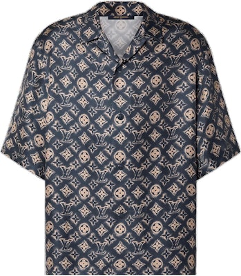 Camisa Oscura de Manga Corta con Logo Monograma LOUIS VUITTON FW23 para Hombre. 1ABJLV Shop Camisa Oscura de Manga Corta con Logo Monograma LOUIS VUITTON FW23 para Hombre. 1ABJLV