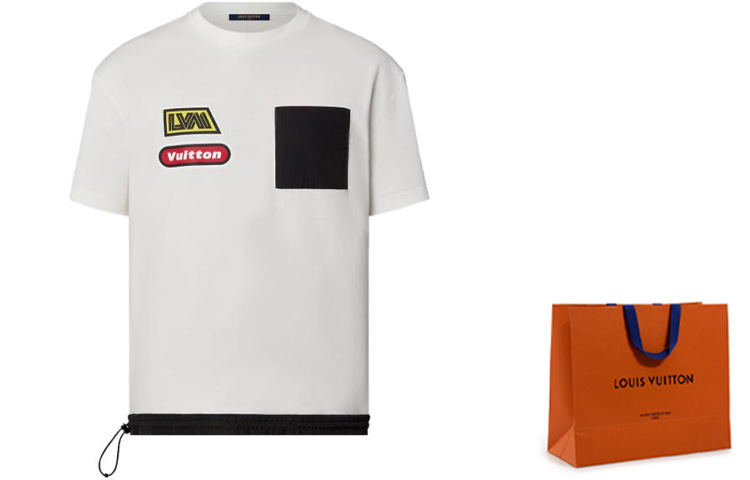 LOUIS VUITTON FW23 Monogram Pocket Print Short Sleeve T-Shirt White 1ABJ29 圖 3