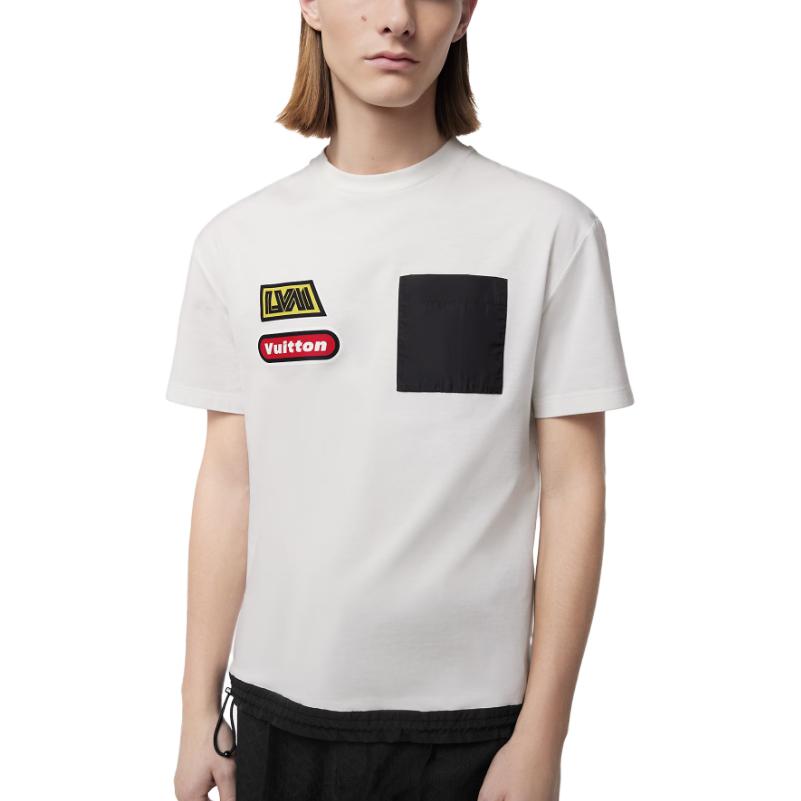 LOUIS VUITTON FW23 Monogram Pocket Print Short Sleeve T-Shirt White 1ABJ29 圖 5