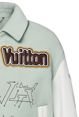 LOUIS VUITTON FW23 Jaket Besbol Hijau Monogram Cetakan Warna. 1ABZJP Shop LOUIS VUITTON FW23 Jaket Besbol Hijau Monogram Cetakan Warna. 1ABZJP