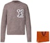 Lookbook Louis Vuitton FW23 Baju Sejuk Lengan Panjang Monogram Lelaki Coklat Terang 1AF326
