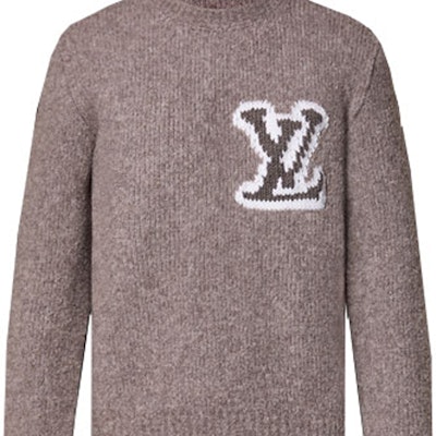 Louis Vuitton FW23 Baju Sejuk Lengan Panjang Monogram Lelaki Coklat Terang 1AF326 Sizing Louis Vuitton FW23 Baju Sejuk Lengan Panjang Monogram Lelaki Coklat Terang 1AF326