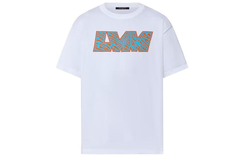 LOUIS VUITTON FW23 Monogram Short Sleeve Crewneck T-Shirt White 1ABJ8F