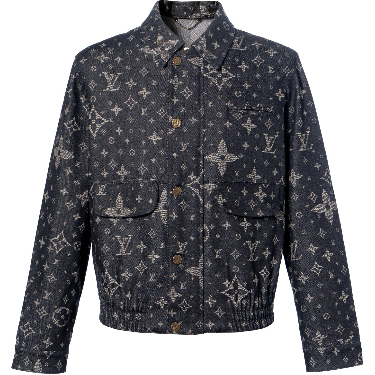 LOUIS VUITTON FW23 Monogram Starburst Logo Single-Breasted Jacket Black . 1AF316