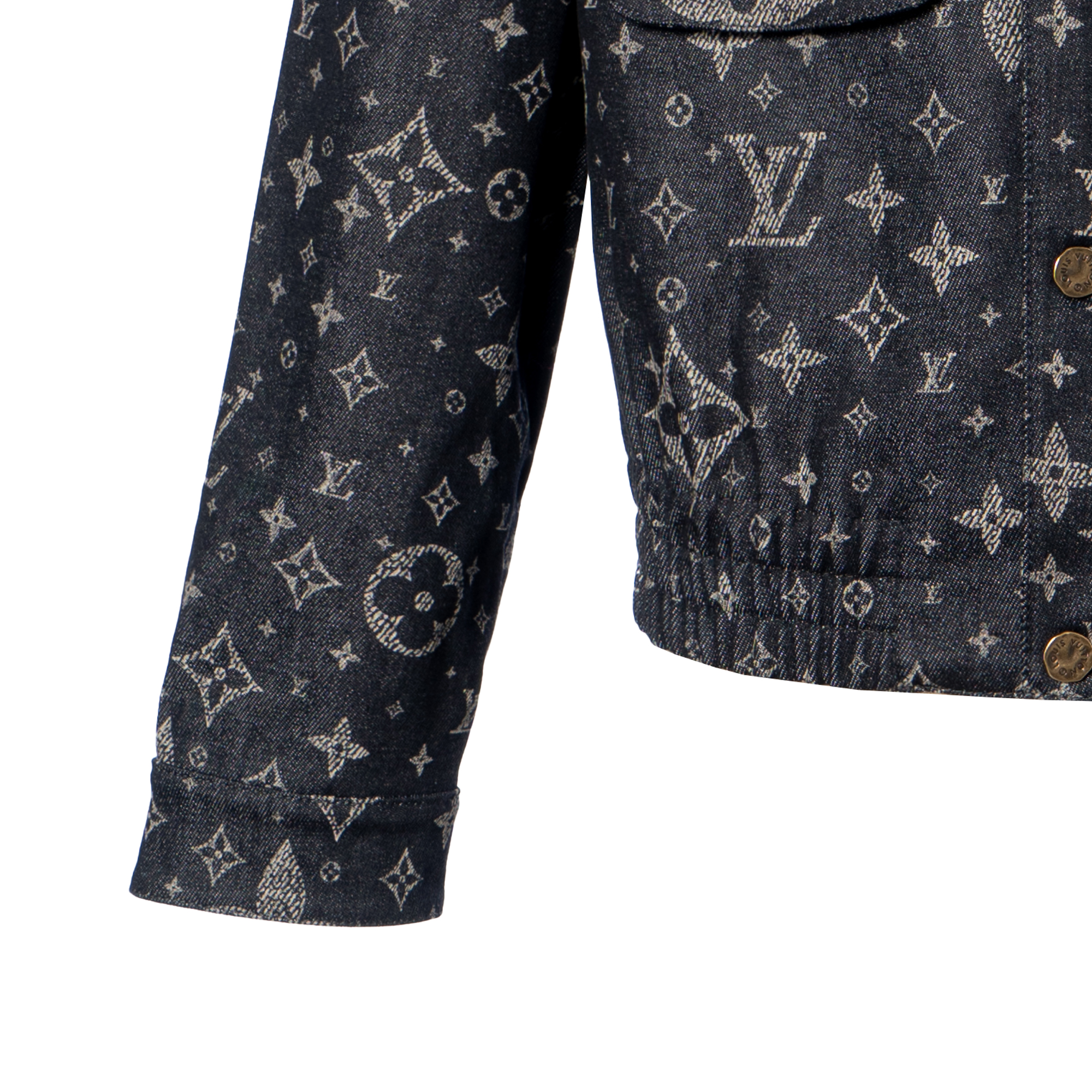 Sizing 路易威登FW23單排扣外套黑色印花Monogram Starburst標誌款式 1AF316