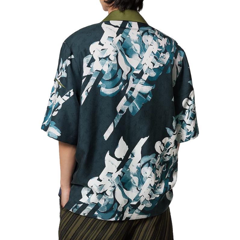 Shop ルイ・ヴィトン FW23 パターンプリント 半袖シャツ ブルー 1AFATU