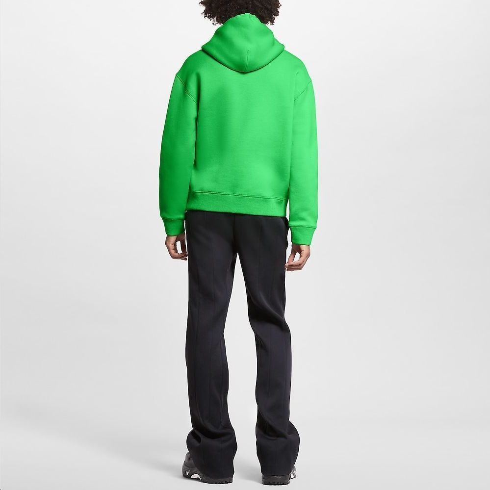 LOUIS VUITTON FW23 Solid Color Logo Hoodie  Green 1ABY0P 圖 4