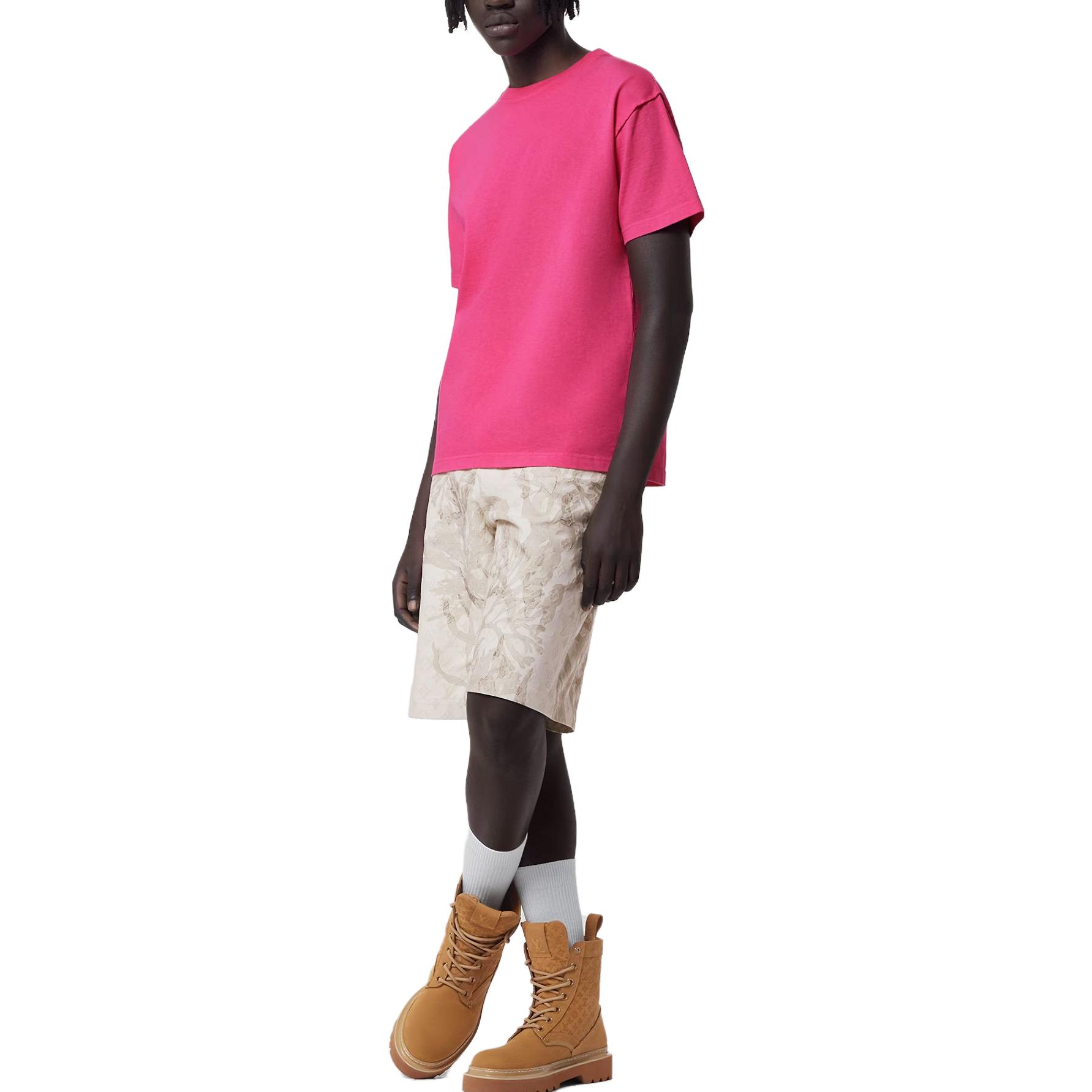 LOUIS VUITTON FW23 Solid Color Reversible Cotton T-Shirt Pink Men’s. 1ABJC5 圖 4