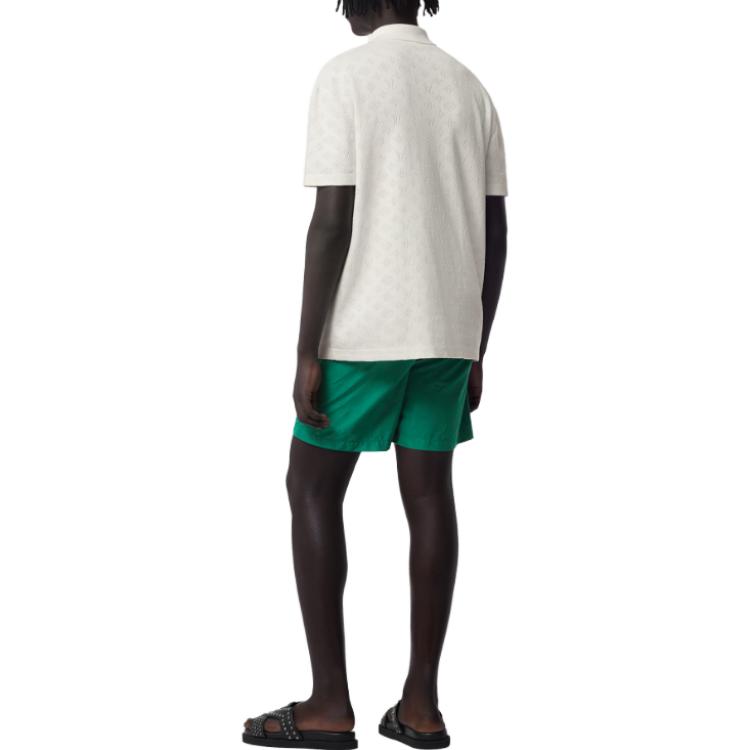 Purchase LOUIS VUITTON FW23 Celana Pendek Longgar Hijau Logo Timbul Kasual. 1ABJG3