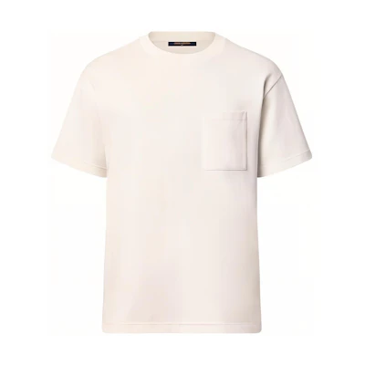 LOUIS VUITTON FW23 Solid Pocket Crewneck T-Shirt Mens. 1AFBA8