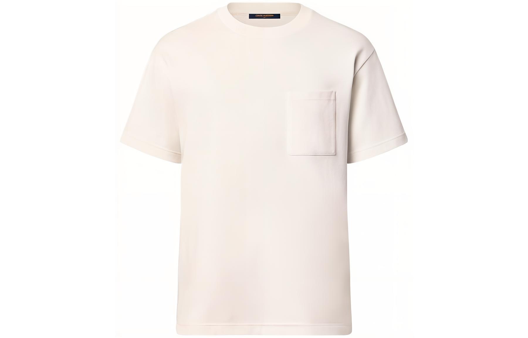 Order LOUIS VUITTON FW23 Solid Pocket Crewneck T-Shirt Mens. 1AFBA8