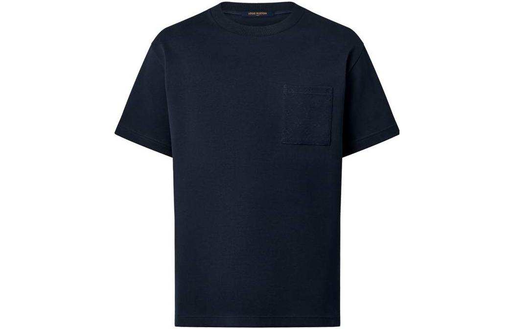 Shop LOUIS VUITTON FW23 Solid Pocket Crewneck T-Shirt Mens. 1AFBA8