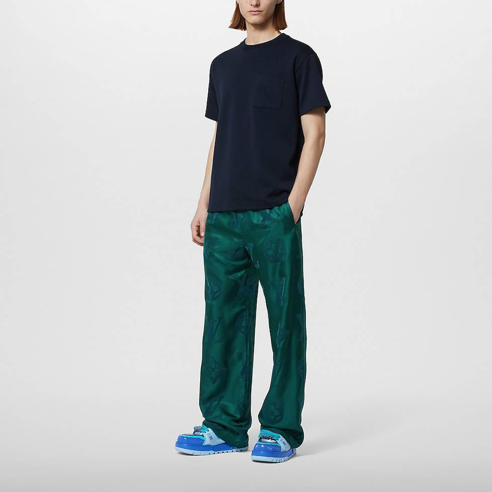 Purchase LOUIS VUITTON FW23 Solid Pocket Crewneck T-Shirt Mens. 1AFBA8