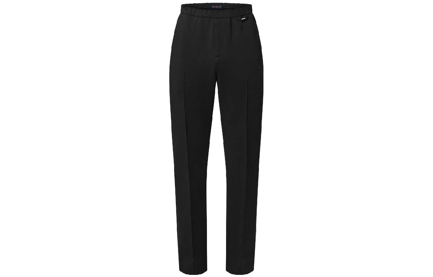 LOUIS VUITTON FW23 Solid Pocket Knit Straight-Leg Pants Men Black. 1AF732