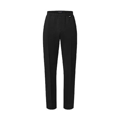 LOUIS VUITTON FW23 Solid Pocket Knit Straight-Leg Pants Men Black. 1AF732