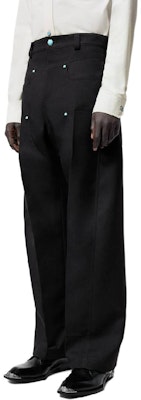 Pantalones Cargo Negros LOUIS VUITTON FW24 con Cremalleras y Tachuelas. 1AFWR0 Details for Pantalones Cargo Negros LOUIS VUITTON FW24 con Cremalleras y Tachuelas. 1AFWR0